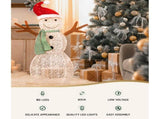 Jingle Jollys Christmas Lights 97cm Snowman 80 LED Decorations XMAS-MOT-SNOW-3FT-MC