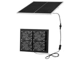 Solar Powered Fan, 25W Solar Panel with 4 Fans, Adjustable Solar Panel Angle, 2668 RPM High-Speed, V952-KQWSXHFJDTYN5TENT001Y3