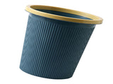 Trash Bin Plastic Exquisite Modern Garbage Container Can for Bathroom Kitchen Living Room Large Dark V1294-YM0710-3117230371812