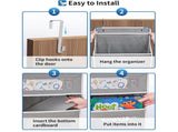 Wall-mounted doll rack with hooks, multi-functional storage rack, pink dolls, can be hung on a door V1188-MS-325-0064