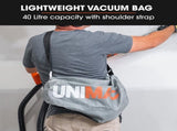 Unimac 225mm 750W Telescopic Long Reach Dry Wall Sander Kit, Foldable, Vacuum System, LED Worklight, V219-SNDDRYUMLA7A