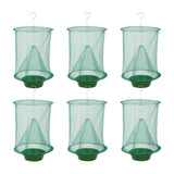 6 Pack Ranch Fly Trap, Hanging Fly Catcher, Effective Trap Ever Made with Pots, Cage Catcher for V1192-AZ-W-21119