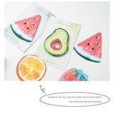 Fruit-Shaped Office Supplies Set-3 packs Shaped Sticky Notes and A5 Plush Notebook with V888-ELOSUNG53653