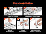 Work 4 Gear Adjustable Height, Folding Alloy Steel Step Ladder, Portable Scaffolding V952-BXSZDJSJZJ90H7CSCV0