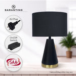 Sarantino Metal Table Lamp in Black and Gold LMP-MLM-50230