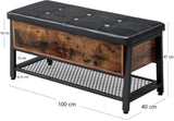 2 Tier Shoe Storage Bench V178-38184