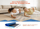 Floor Underlayment 37.2 m, 3mm Laminate Flooring Padding with Attached Vapor Barrier, Heavy Duty V952-DMCDLM30MMHSWPGEH001V0