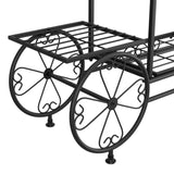 Artiss Plant Stand 6 Tier Iron 4 Wheeler DIY-PS-WHEEL-6T-BK