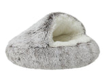 Darzheoy Calming Dog Beds & Cat Cave Bed with Hooded Cover, Removable Washable Round Beds for Small V1189-WXFWAL-20260326-03168