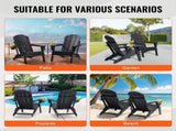 Adirondack Chair Plastic, Set of 2 All-Weather Portable Folding Fire Pit Chair, Outdoor Adirondack V952-SLADLDKYHSKZ8TB0XV0