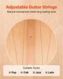 Cajon Box Drum, with Internal Guitar Strings, Lightweight Wooden Percussion Box, Portable V952-MXGCGKJTXWBXZSUG4001V0