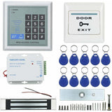 RFID Access Control System Kit, Glass Door Opener, Electronic Magnetic Lock, ID Card, Power Supply V1237-ZY-715-021