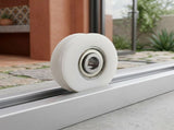 12Pcs Sliding Door Wheel Set White PA6 For Mechanical Hardwares And Corrosion Resistance V1369-AZ3-W-17315