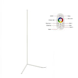 Modern - Colour RGB - Minimalist LED Corner Floor Lamp - White - Mood Lighting V63-835351