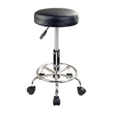 Swivel Salon Barber Stool Chair Round Type BLACK V274-FT-SC2B