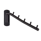 Folding Clothes Hanger Rack, Stainless Steel Swing Arm Hook Holder, Clothing Hanging System Drying V1192-AZ-W-17028