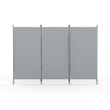 Artiss 3 Panel Room Divider Screen 260x180cm Fabric Grey RD-D-PLY-260-GY