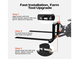 3 Point Hitch Pallets, 680 kg Clamp on Pallets, 128 cm Total Length Heavy-Duty Tractor V952-TPHCSDSK50IN3AS0W001V0