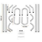 VEVOR DIY Universal Exhaust Kit 16 Pieces Exhaust Pipe Kit with Slip-Fit Joint V952-DZPQGTJ16PCSBIUT5V0