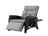 Gardeon Outdoor Recliner Chairs Sun lounge Wicker Lounger Patio Furniture Adjustable Black ODF-RCL-DT-BK