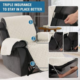Protective Armchair Cover, Size 3 Seater Relax Reversible Quilted Cover Gray Color V1237-ZY-528-290