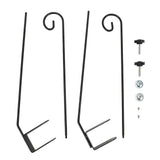 2pcs Extended Fence Deck Hook Rail Hook Heavy Duty Bird Feeder Hook Adjustable for Bird Feeders V1294-YM0901-3111240225711