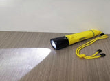 Diving Flashlight Waterproof Rechargeable Torch for Emergency Submersible Use - Yellow V1263-JX-4302