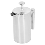 1000ml Hand Brewing Coffee Pot Stainless Steel Coffee Press Pot DoubleLayer Coffee Kettle V1294-YM0901-3113210083711