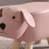 Children Wooden Low Stools Cute Cartoon Children Stool Small Dog Shape Stool for Home Kindergarten V1294-YM0716-3116220007315