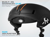 OutdoorMaster Children's Ski Helmet, Snowboard Helmet for Boys & Girls, Robust PC Shell & EPS Foam, V1168-KID-SKI202-BL-S