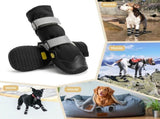 Anti-slip shoes with reflective strips, high waterproof boots, durable leather rubber sole V1259-DP01-A-1602