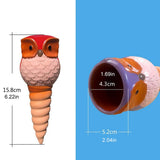 6Pcs Owl Plant Irrigation Automatic Watering Stakes Terracotta Spiral Devices for Indoor and Outdoor V1294-YM0523-10334693