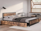 Levede Industrial Bed Frame Double Mattress BFDR1048-D