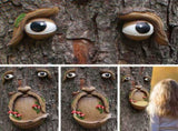 Tree Face Mushroom Bird Feeder Resin Lifelike Funny Old Man Tree Face Decoration for Outdoor Garden V1294-YM0901-3111240171011