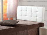 PU Leather Single Bed Deluxe Headboard Bedhead - White V63-768205