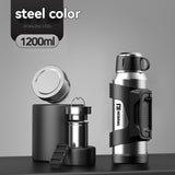 316 Stainless Steel Thermos Large Capacity Thermos Portable Thermos Flask - Black - Size 4000ml V1102-122-29524-BLK-4000ML