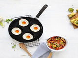 Black Nonstick Pan with Handle for Easy Kitchen Cooking and Breakfast Preparation V1370-AZ4-20887