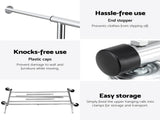 Artiss Clothes Rack Airer Rail Coat Stand Adjustable Hanger HANGER-157H-S-SI