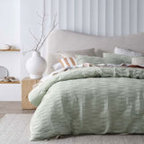Vintage Design Homewares Malvern Sage Cotton Quilt Cover Set King V442-HIN-QUILTCS-MALVERN-SAGE-KI