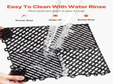 Interlocking Drainage Mat, 31 x 31 cm Modular Interlocking Cushion, 24 Pcs Splicing Drainage Mats, V952-CKPSD12X12INM0OD3V0