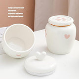 Ceramics Pet Urn Dog Ashes Memorial Keepsakes Pet Coffins Boxes Suitable for Home or Garden Display V1107-137-16807-WHT-SMALL