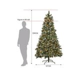 National Tree Company 2.3m Bayville Pine Pre-Lit Christmas Tree 112_NATBV75