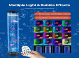 Bubble Tube Lamp 16 Color 80 cm Sensory Aquarium Lamp for Relief Calming V952-LDSQPDLS32YCAW2BD001V9