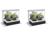2 x Herb Lamp LED 4 Pot Grower 37 x 22 x 36cm V178-67257