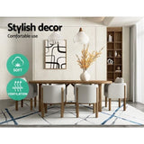 Artiss Rug 200x290cm Area Rug Washable Mat Large Carpet Soft Short Pile Jaca FLR-4353-200X290-BL-GR