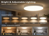 Rechargeable Motion Sensor Ceiling Light, 10000mAh Battery Operated LED Ceiling Light with Remote, V1197-JD-26070801