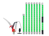 Manual Pole Saw, 118-809.3 cm Extendable Pole Tree Pruner with Scissors, Sharp 65Mn Steel Blade, V952-SDXZJBXZZK8M58IMZ001V0