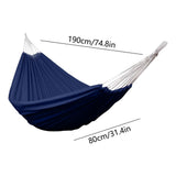 Heavy Duty Canvas Outdoor Hammock for Adults Portable Tree Hammock for Camping, Beach, Backyard & V1366-AZ2-W-12884