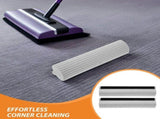 2Pcs Commercial Sponge Mop Refills Grey Sponge Replacement Heads for Kitchen Bathroom Garage V1192-AZ-W-25212