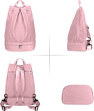 Gym Bag, Women's Backpack, With Shoe Compartment, Separation of Wet and Dry Items, Portable V1189-LC-HW-00148